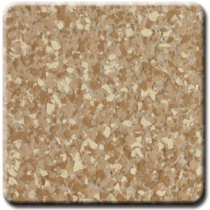 Epoxy flooring Ultra Gold Canyon garage floor coating color sample