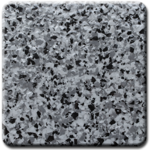 Epoxy flooring Ultra Granite garage floor coating color sample