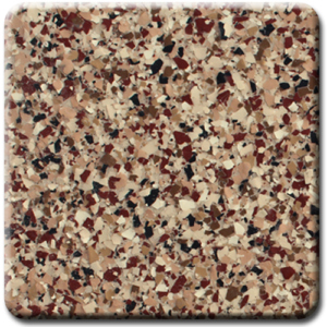 Epoxy flooring Ultra Sedona garage floor coating color sample