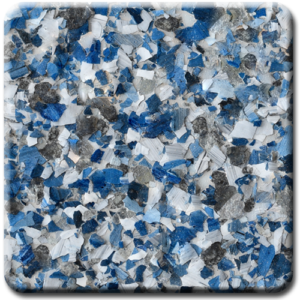 Epoxy flooring Mica Media Vintage Mica Cobalt garage floor coating color sample